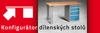 Electronic configurator of KOVOS workshop tables